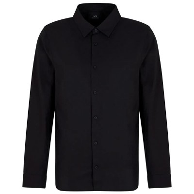 риза,с,дълъг,ръкав,мъжки,ризи,armani,exchange,xm000431,af13131,long,sleeve,shirt,black