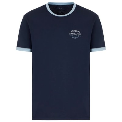 тениска,мъжки,тениски,armani,exchange,xm000536,af10334,short,sleeve,t,shirt,blue