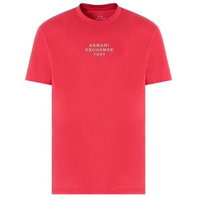 тениска,мъжки,тениски,armani,exchange,xm000540,af10362,short,sleeve,t,shirt,red