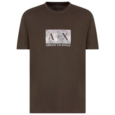 тениска,мъжки,тениски,armani,exchange,xm000555,af10358,short,sleeve,t,shirt,brown