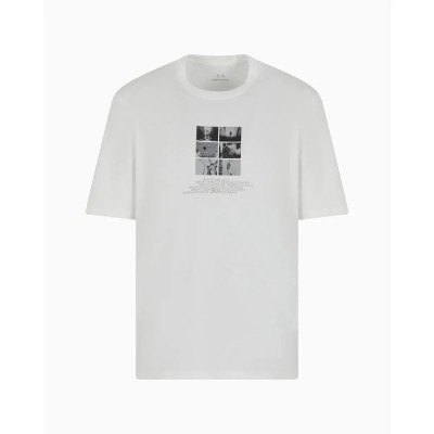 тениска,мъжки,тениски,armani,exchange,xm000565,af10356,short,sleeve,t,shirt,off,white,(white)