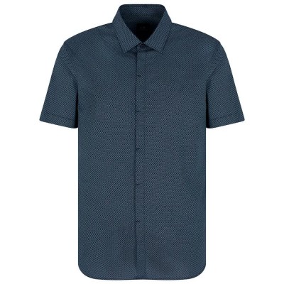 риза,с,къс,ръкав,мъжки,ризи,armani,exchange,xm000624,af13184,short,sleeve,shirt,blue,(deep,navy,ashley,arr)