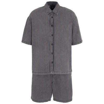 риза,с,къс,ръкав,мъжки,ризи,armani,exchange,xm000622,af14943,short,sleeve,shirt,grey
