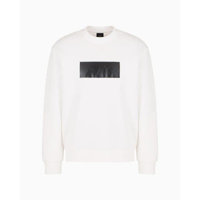блуза,мъжки,пуловери,armani,exchange,xm000743,af13047,sweatshirt,white