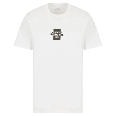 тениска,мъжки,тениски,armani,exchange,xm000767,af12308,short,sleeve,t,shirt,white