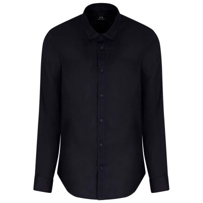риза,с,дълъг,ръкав,мъжки,ризи,armani,exchange,xm001221,af14619,long,sleeve,shirt,deep,navy,(black)