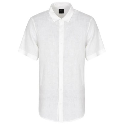 риза,с,къс,ръкав,мъжки,ризи,armani,exchange,xm001223,af14619,short,sleeve,shirt,white