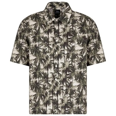 риза,с,къс,ръкав,мъжки,ризи,armani,exchange,xm001240,af14869,short,sleeve,shirt,green