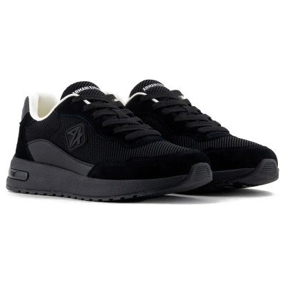 маратонки,мъжки,маратонки,armani,exchange,xux240,xv910,trainers,black+black+black,(black)