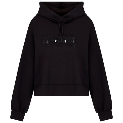 суичър,дамски,блузи,armani,exchange,xw000094,af10804,hoodie,black