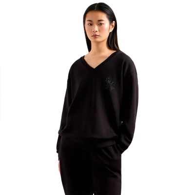 блуза,дамски,блузи,armani,exchange,xw000093,af10804,sweatshirt,black