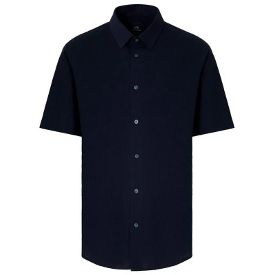 риза,с,къс,ръкав,мъжки,ризи,armani,exchange,xm001237,af13141,short,sleeve,shirt,blue,(deep,navy)