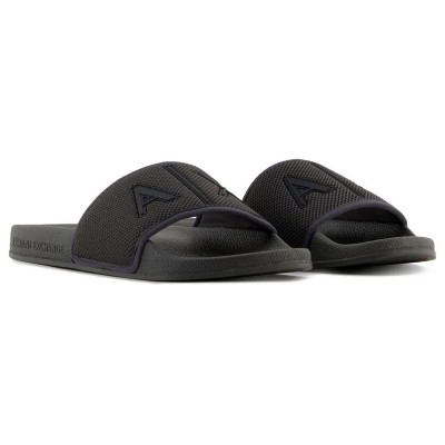 мъжки,джапанки,и,чехли,armani,exchange,xup001,xv820,slides,black,ink+black,(black)