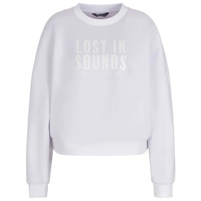 блуза,дамски,блузи,armani,exchange,xw000275,af12819,sweatshirt,white