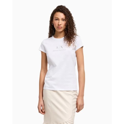 тениска,дамски,тениски,armani,exchange,xw000386,af10354,short,sleeve,t,shirt,white