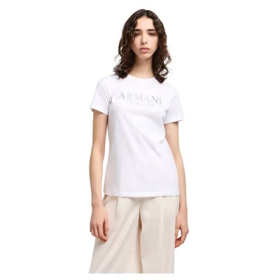 тениска,дамски,тениски,armani,exchange,xw000387,af10354,short,sleeve,t,shirt,white