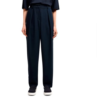 панталони,дамски,панталони,armani,exchange,xw000449,af12750,high,waist,pants,blue