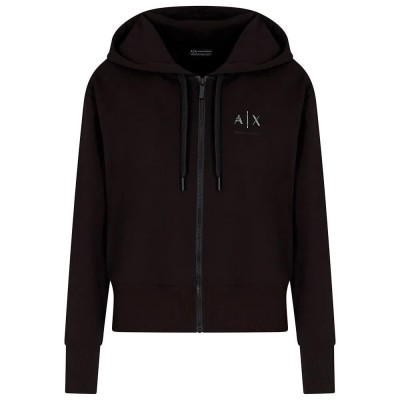 блуза,дамски,блузи,armani,exchange,xw000496,af12739,full,zip,sweatshirt,black