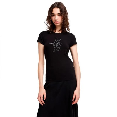тениска,дамски,тениски,armani,exchange,xw000512,af11929,short,sleeve,t,shirt,black