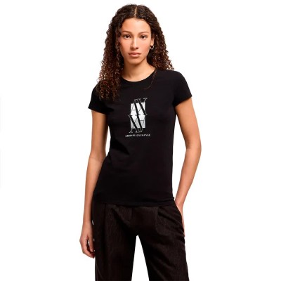 тениска,дамски,тениски,armani,exchange,xw000511,af11929,short,sleeve,t,shirt,black