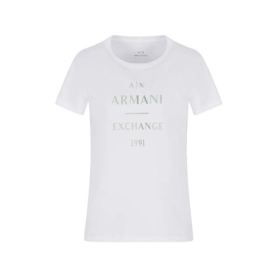 тениска,дамски,тениски,armani,exchange,xw000522,af17172,short,sleeve,t,shirt,white