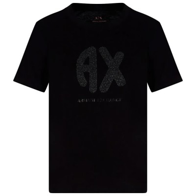 тениска,дамски,тениски,armani,exchange,xw000548,af10359,short,sleeve,t,shirt,black