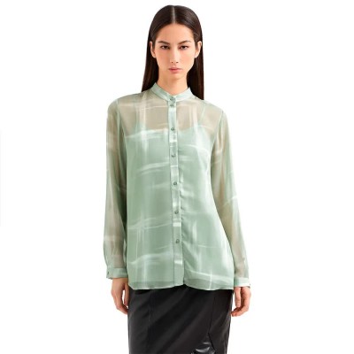 риза,с,дълъг,ръкав,дамски,блузи,дамски,ризи,armani,exchange,xw000570,af12051,long,sleeve,shirt,green