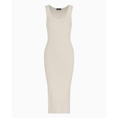 рокля,дамски,поли,и,рокли,armani,exchange,xw000576,af12740,sleeveless,midi,dress,beige