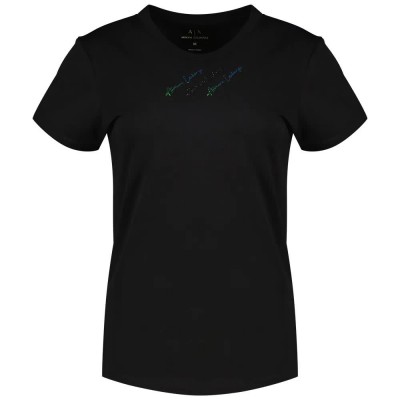 тениска,дамски,тениски,armani,exchange,xw000599,af10355,short,sleeve,t,shirt,black