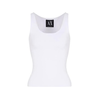 тениска,дамски,тениски,armani,exchange,xw000829,af13729,sleeveless,t,shirt,optic,white,(white)