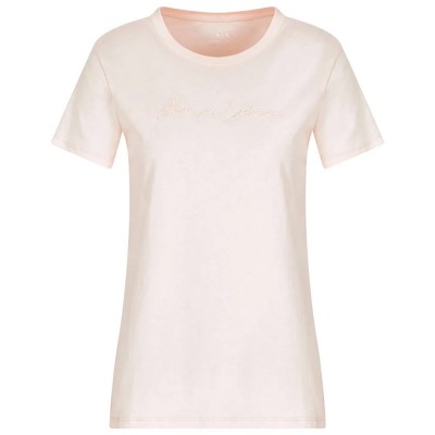 тениска,дамски,тениски,armani,exchange,xw000839,af10356,short,sleeve,t,shirt,pink,(vegas)