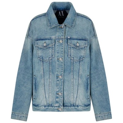 яке,дамски,якета,и,палта,armani,exchange,xw000902,af10869,denim,jacket,blue