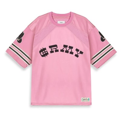 футболна,фланелка,мъжки,тениски,grimey,lone,hand,mesh,football,short,sleeve,t,shirt,pink