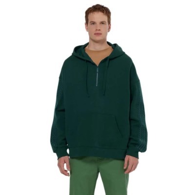 блуза,мъжки,пуловери,scotch,&,soda,179904,relaxed,fit,full,zip,sweatshirt,green