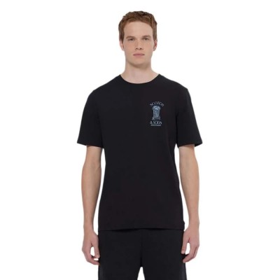 тениска,мъжки,тениски,scotch,&,soda,179943,short,sleeve,t,shirt,black