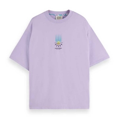тениска,мъжки,тениски,scotch,&,soda,180048,loose,fit,short,sleeve,t,shirt,purple