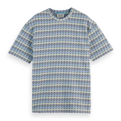 тениска,мъжки,тениски,scotch,&,soda,180057,relaxed,fit,short,sleeve,t,shirt,multicolor,beach,(grey)