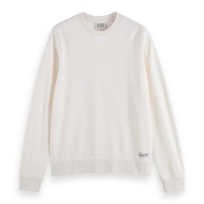 блуза,мъжки,пуловери,scotch,&,soda,180067,regular,fit,sweatshirt,white,(swan)