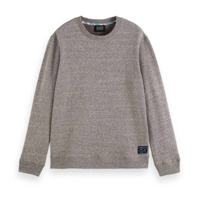 блуза,мъжки,пуловери,scotch,&,soda,180068,regular,fit,sweatshirt,washed,black,melange,(grey)