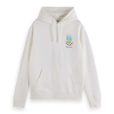 суичър,мъжки,пуловери,scotch,&,soda,180075,regular,fit,hoodie,white,(swan)