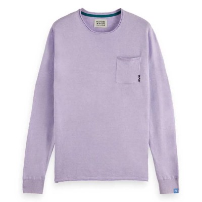 блуза,мъжки,пуловери,scotch,&,soda,180082,sweater,bright,lavendel,melange,(purple)