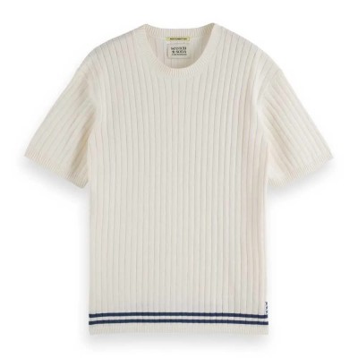 тениска,мъжки,тениски,scotch,&,soda,180087,t,shirt,swan,(beige)