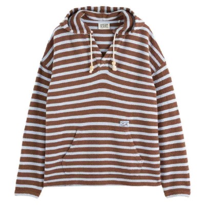 суичър,мъжки,пуловери,scotch,&,soda,180477,loose,fit,hoodie,brown