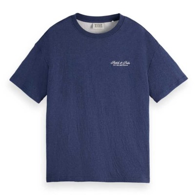 тениска,мъжки,тениски,scotch,&,soda,bonded,loose,fit,short,sleeve,t,shirt,blue