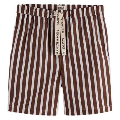 къси,панталони,мъжки,панталони,scotch,&,soda,fave,relaxed,fit,shorts,brown,(cold,brew,stripe)