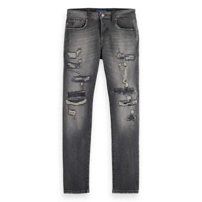дънки,мъжки,панталони,scotch,&,soda,ralston,regular,slim,fit,jeans,shoreside,repair,(grey)