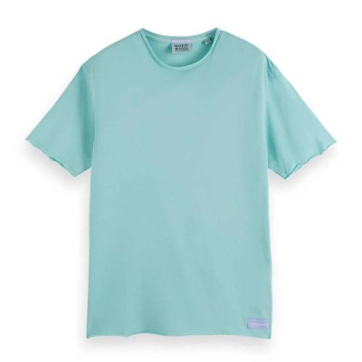 тениска,мъжки,тениски,scotch,&,soda,raw,edge,relaxed,fit,short,sleeve,t,shirt,blue,(sea,blue)