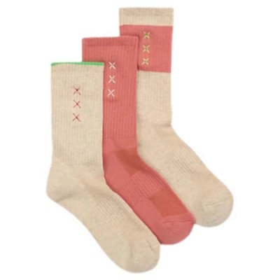 чорапи,дамски,чорапи,scotch,&,soda,ss123268,crew,socks,3,pairs,beige,pink,(ivory)