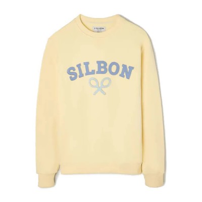 блуза,мъжки,пуловери,silbon,raqueta,media,sweatshirt,yellow