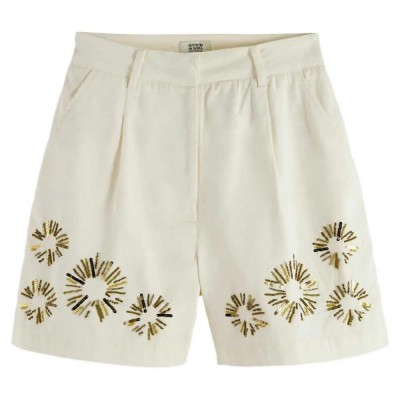 къси,панталони,дамски,панталони,scotch,&,soda,embellished,high,waist,shorts,beige